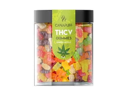 Canapuff THCV gummies Green Apple 50db