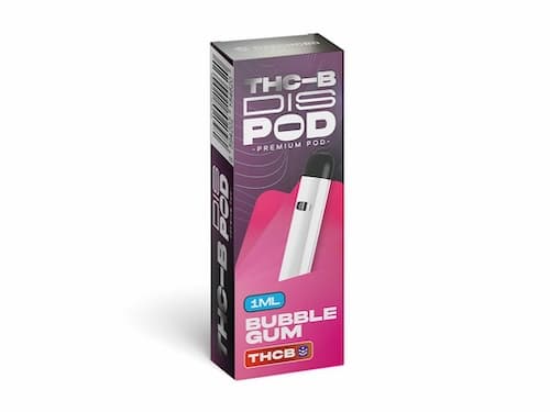 Czech CBD THC-B Vape Pen disPOD Bubble Gum 1000mg 1ml