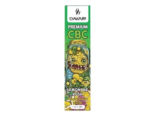 Canapuff vape pen Lemonade Kush 79% CBC Eldobható 1 ml