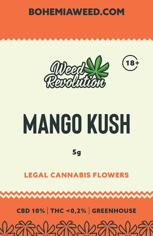 WEED REVOLUTION MANGO KUSH GREENHOUSE CBD 10% a THC 0,2% 5g 